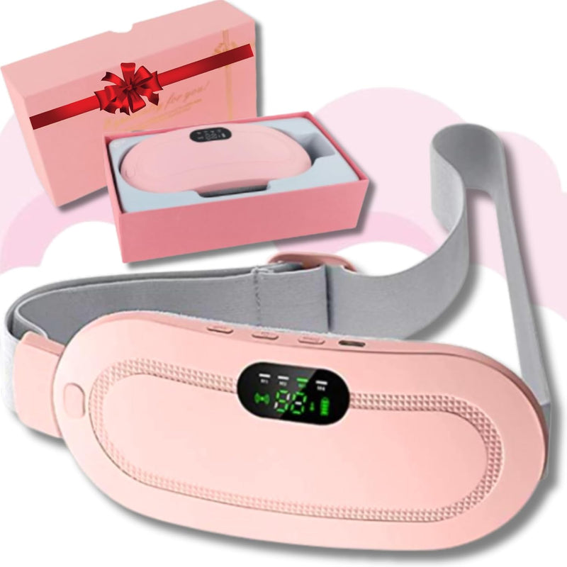 Digital Period Heating Pad and Vibrating Belt for menstrual cramp relief - main view